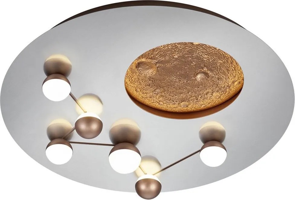 TRIO 644810107 ZODIAC Modern Mennyezeti Lámpa Ezüst LED IP20