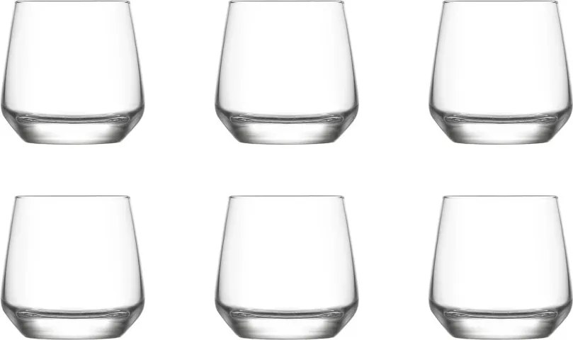 6 részes üveg pohár szett 345 ml