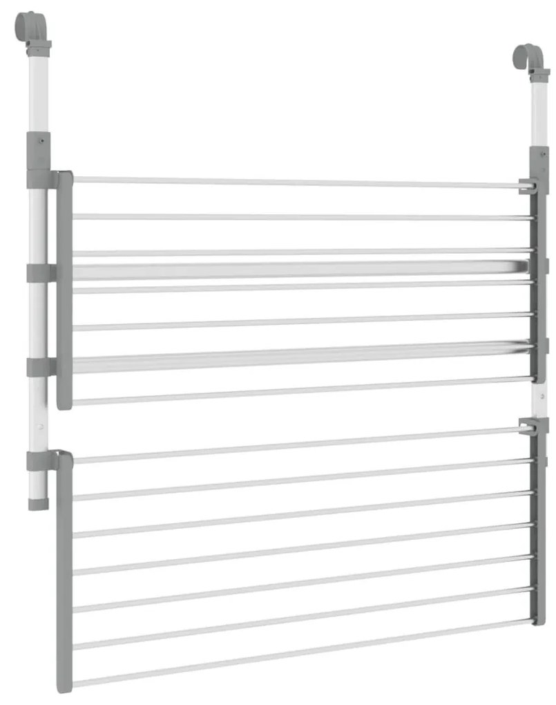 alumínium erkély ruhaszárító 89 x 25 x (60-95) cm