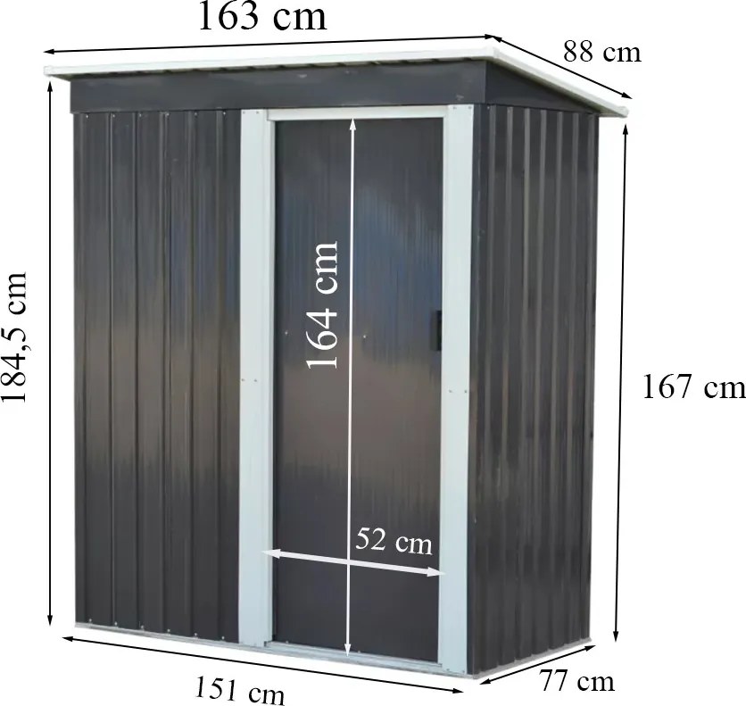 Montana 3x5 kerti szerszámtároló ház