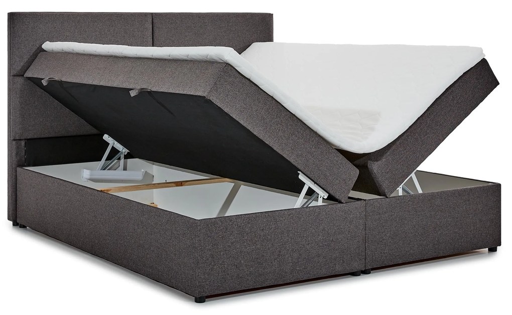 Franciaágy Boxspring 165 cm Alyce (zöld) (matracokkal). 1027451
