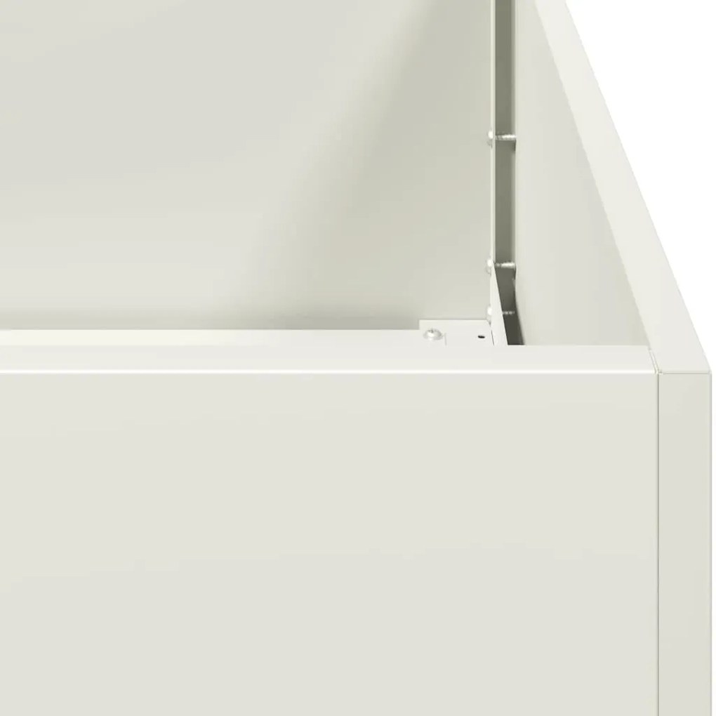 vidaXL fehér acél növénytartó 280x80x40 cm