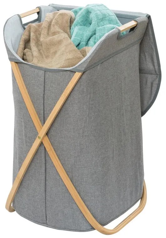 Bahari Bamboo bambuszvázas szennyestartó, 79 l - Wenko