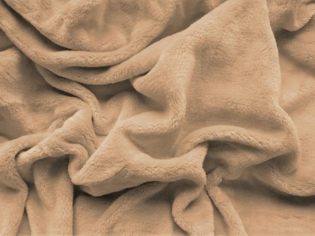 Mikroplüss SOFT lepedő 90x200 cm bézs