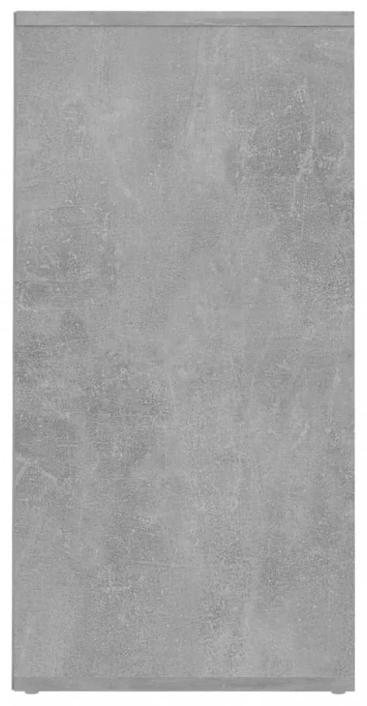 vidaX betonszürke szerelt fa cipősszekrény 31,5 x 35 x 70 cm