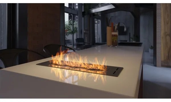 InFire - Beépített BIO kandalló 7,5x50 cm 3,5kW fekete