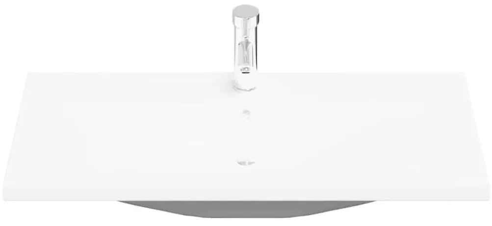 Mosdószekrény tárolóval Musta tammi 90 x 39 x 62 cm Faanyag