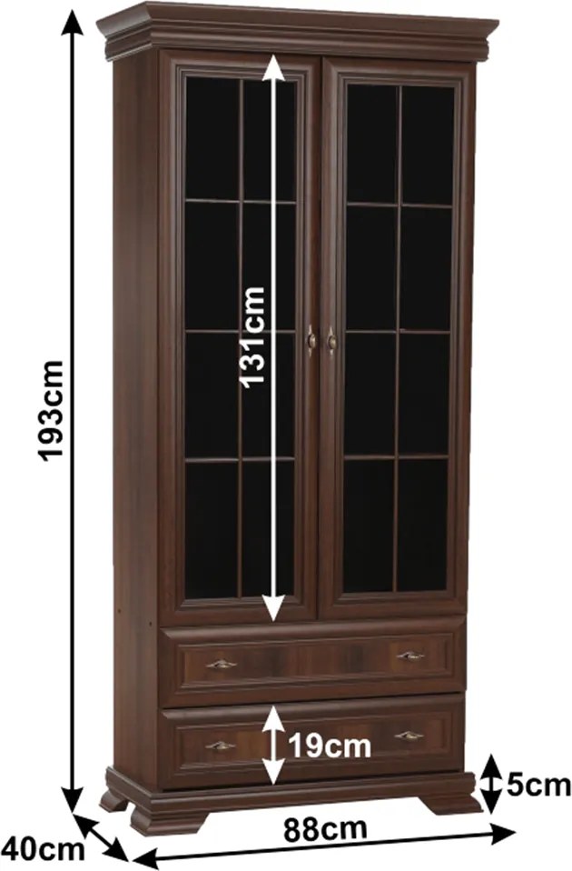 vitrines szekrény KRW 2, samoa king, KORA