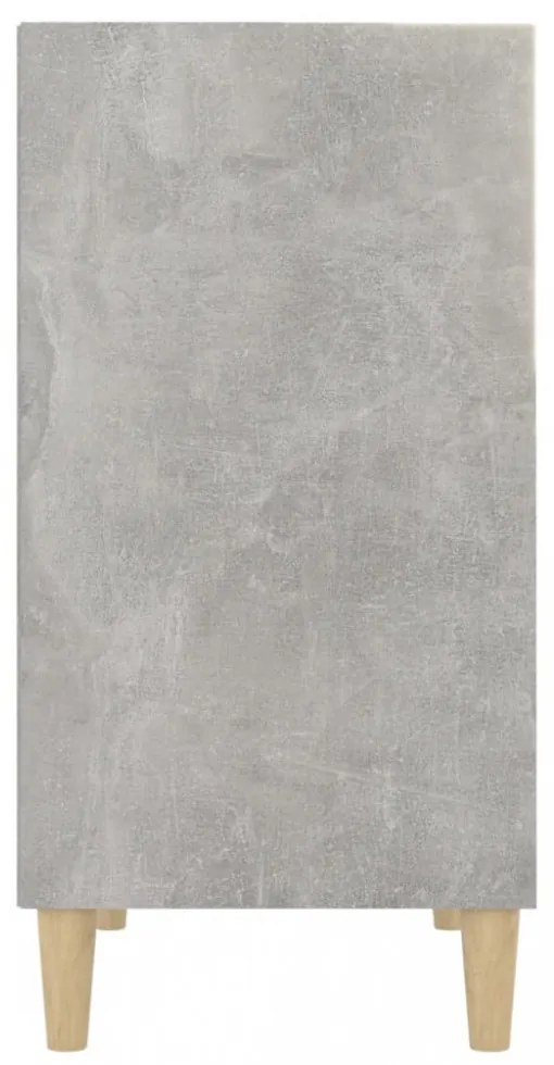 betonszürke szerelt fa tálalószekrény 57 x 35 x 70 cm