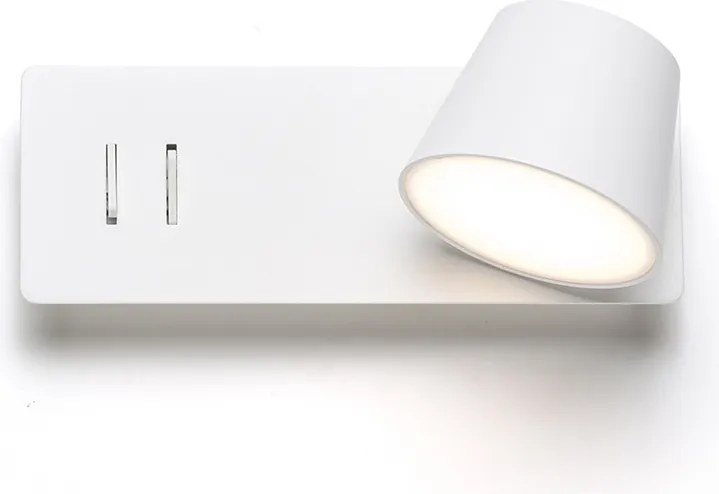 RENDL AMADEUS nástěnná s podsvícením bílá 230V LED 4+6W 3000K
