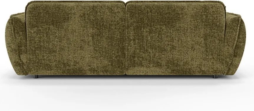 Zöld zsenília sarokkanapé (bal oldali-heverő résszel) Nelia – Ropez