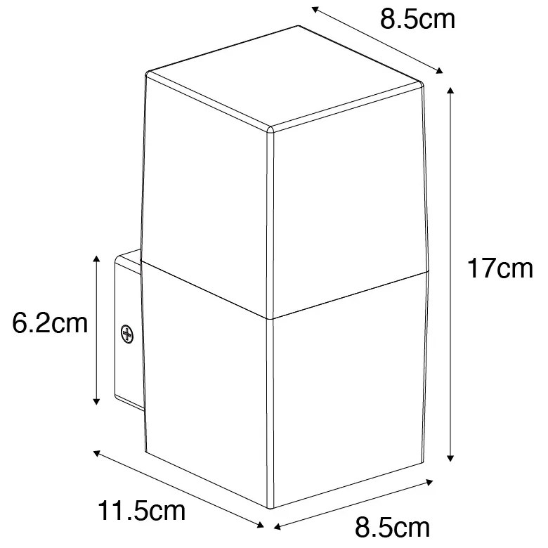 Kültéri fali lámpa házszámmal - Denmark