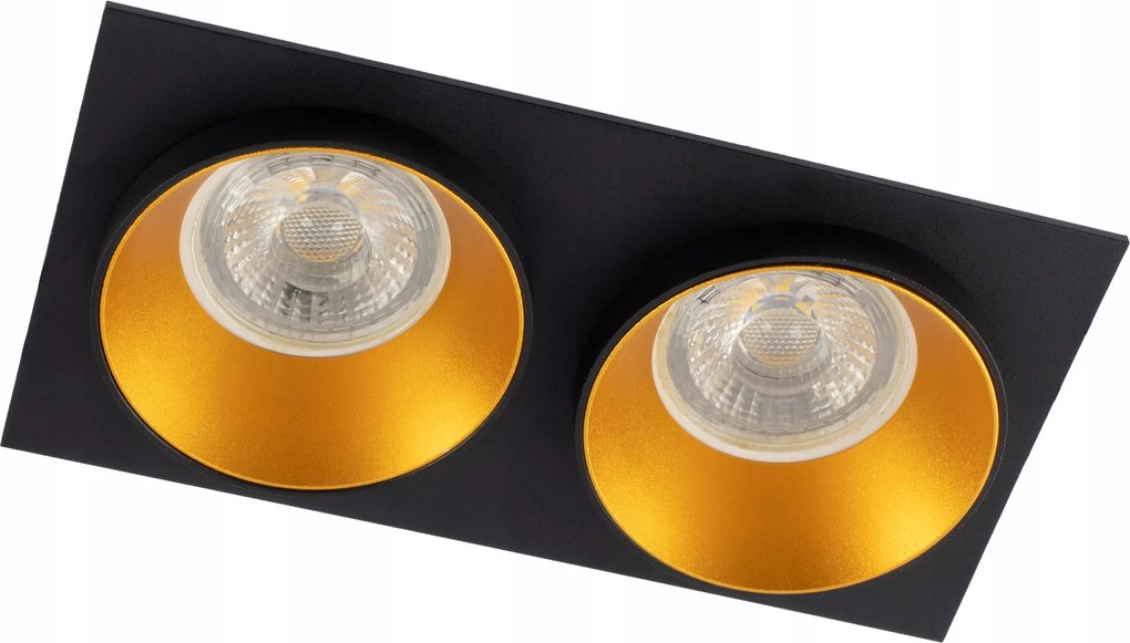 Halogén Mennyezeti Lámpatest Fekete-arany