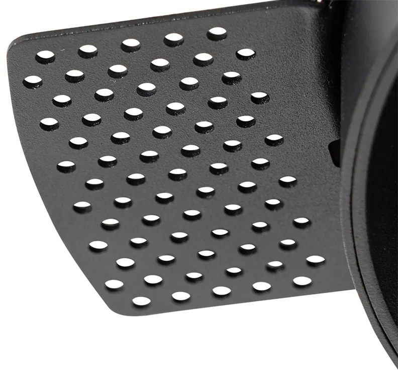 Modern süllyesztett spotlámpa fekete GU10 AR111 kerek keret nélküli - Oneon