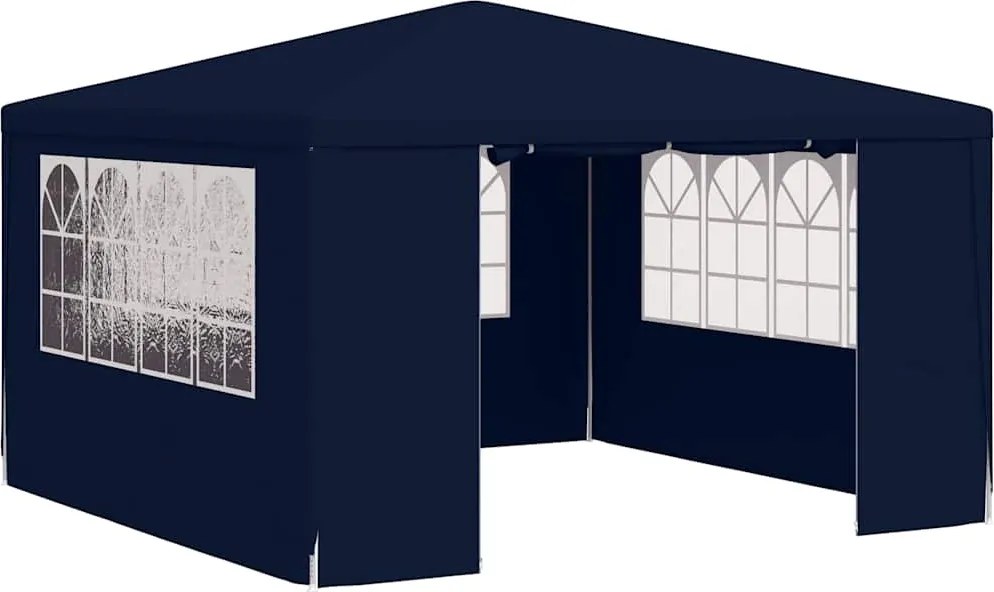 vidaXL kék rendezvénysátor oldalfalakkal 4 x 4 m 90 g/m²