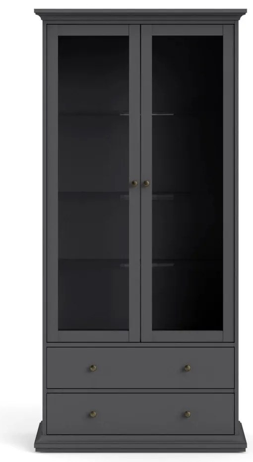 Szürke tálalószekrény 96x201 cm Paris – Tvilum