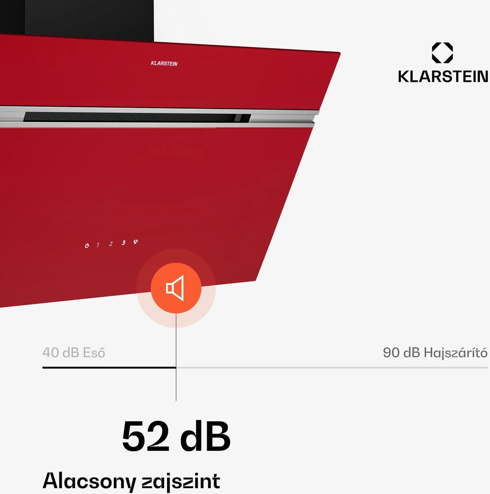 Klarstein Alina páraelszívó, 60 cm, 600 m³/h, Csendes, EEK A