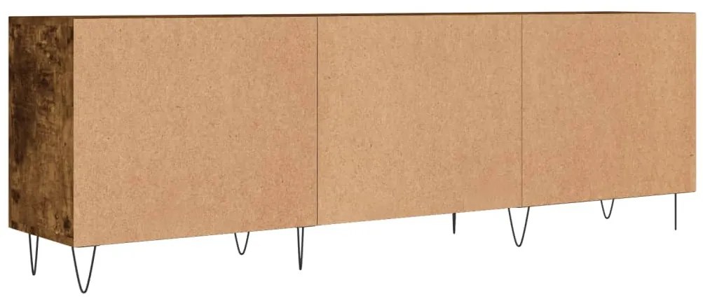 füstös tölgy színű szerelt fa TV-szekrény 150 x 30 x 44,5 cm