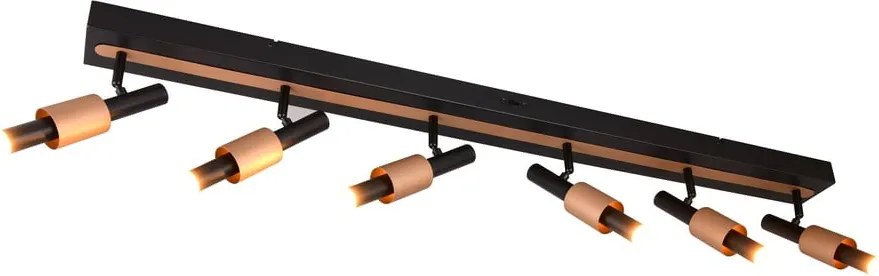 Fekete-bronzszínű LED spotlámpa 20,5x120 cm Ikaris – Trio Select