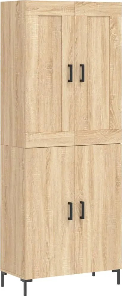 vidaXL sonoma tölgy szerelt fa magasszekrény 69,5 x 34 x 180 cm