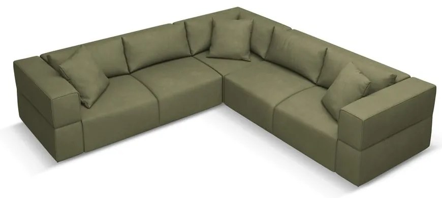 Világoszöld sarokkanapé (variálható) Esther – Milo Casa