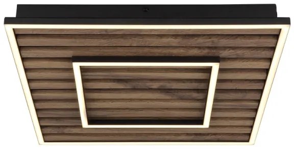Globo 67345D1 - WOODY LED mennyezeti lámpa 36W, 230V, 3000K, 45x45 cm