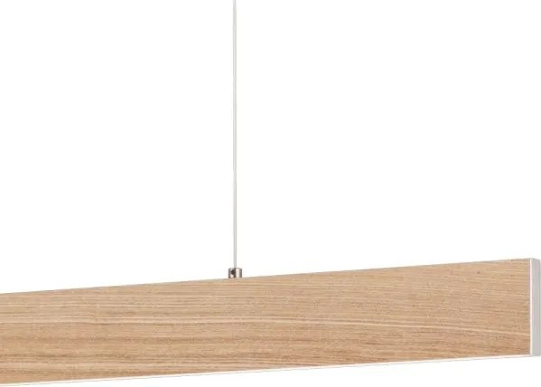 Eglo 39344 - kábeles LED függeszték CLIMENE LED/17W/230V + LED/4,2W tölgy