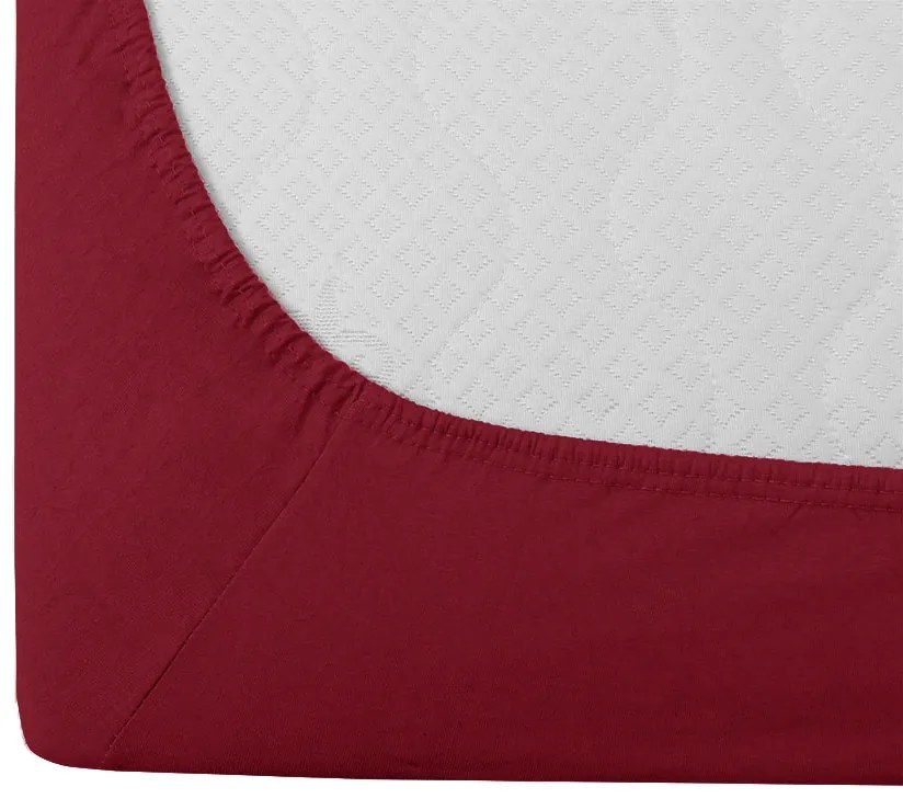 Jersey EXCLUSIVE vörös lepedő 180x200 cm Grammsúly (rost sűrűség): Lux (190 g/m2)