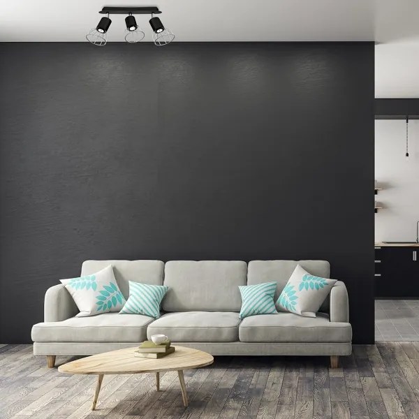 Spotlámpa DANTE 3xGU10/25W/230V fekete/fényes króm