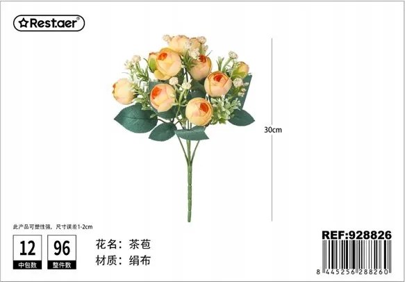 Elegáns művirág csokor rózsákkal és zölddel