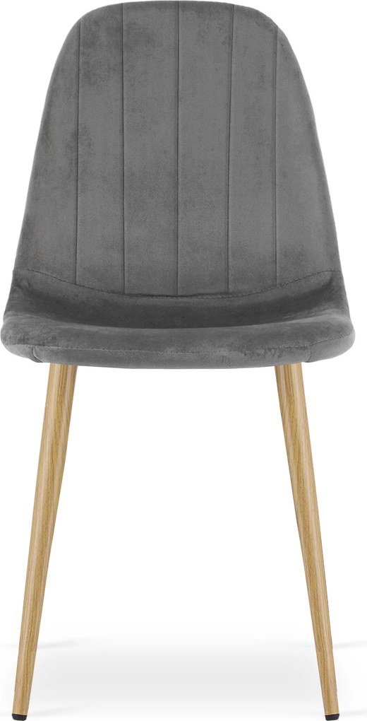 Étkezőszék PADVA VELVET, sötétszürke