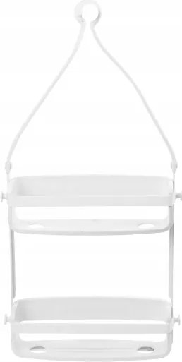 Zuhanypolc fehér fürdőszobai kozmetikai rendszerező Flex XX