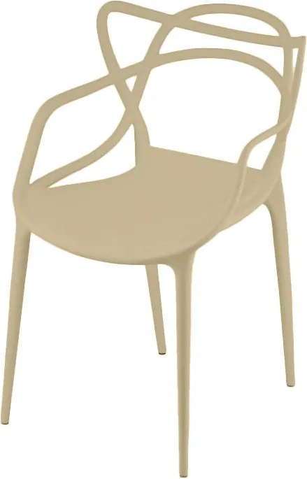 4 db KATO műanyag szék szett, bézs