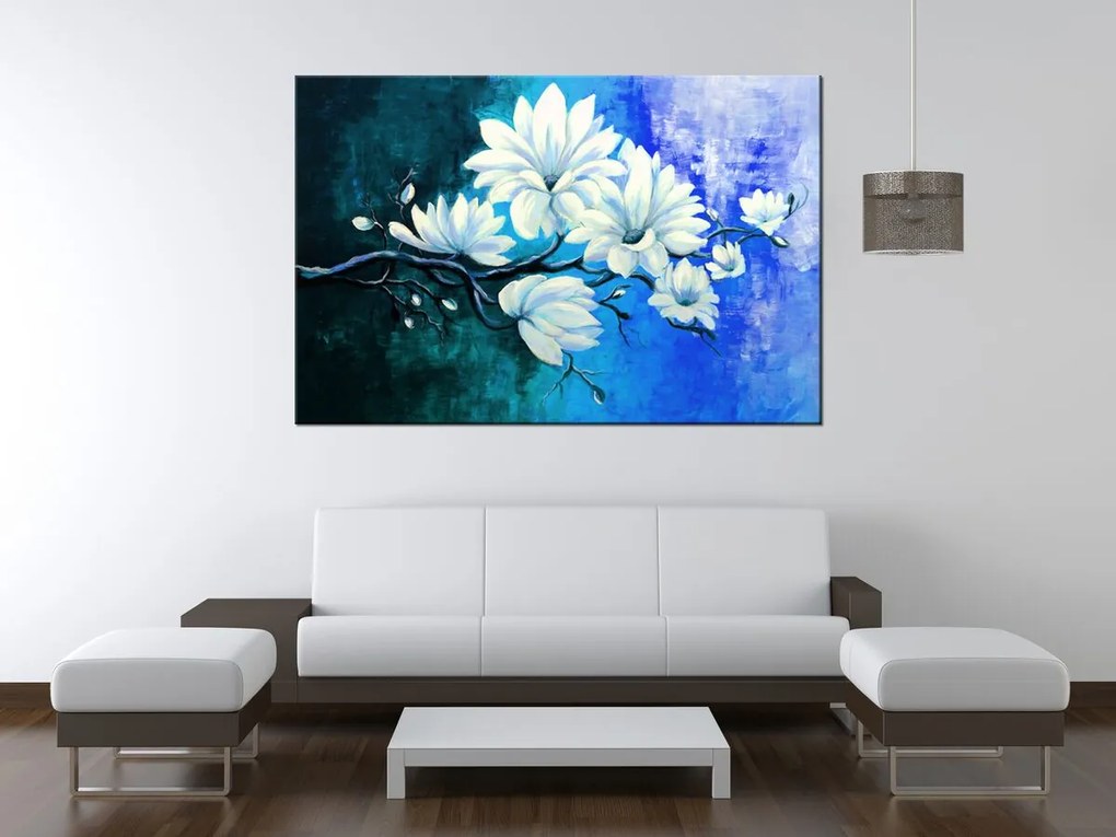 Gario Kézzel festett kép Csodás magnólia Méret: 100 x 70 cm