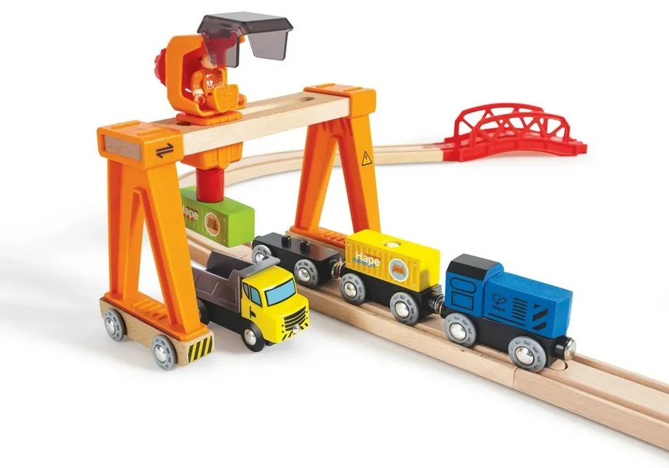 Hape Train track - Kikötő berakodással éskirakodással