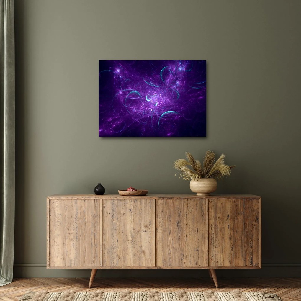 Modern kék absztrakció képe (70x50 cm)