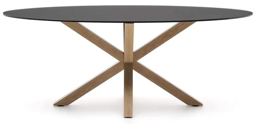 Étkezőasztal üveg asztallappal 100x200 cm Argo – Kave Home