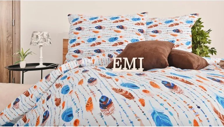 EMI Indiana pamut ágyneműhuzat, A standard egyszemélyes ágy szett tartalma: 1x 140x200 + 1x 70x90
