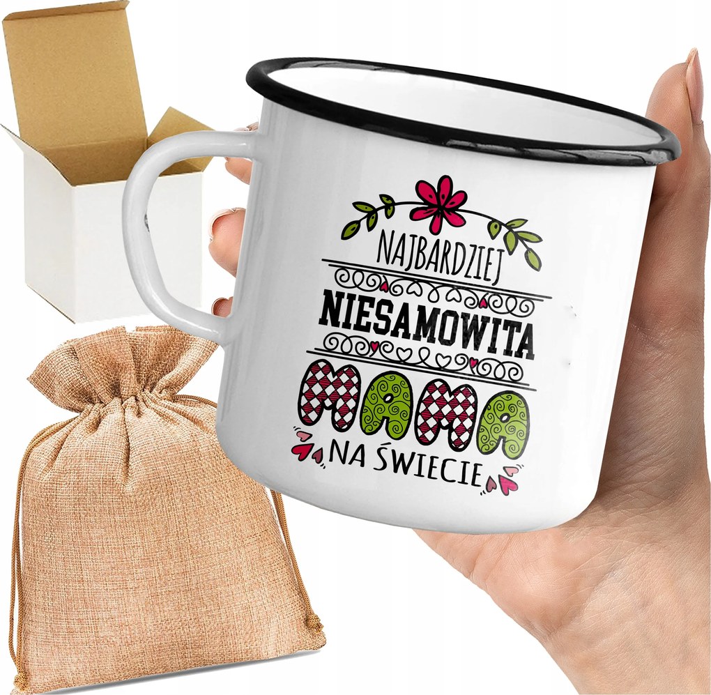 Bögre_emalin Nyomott Mintával A Világ Legcsodálatosabb Anyukája