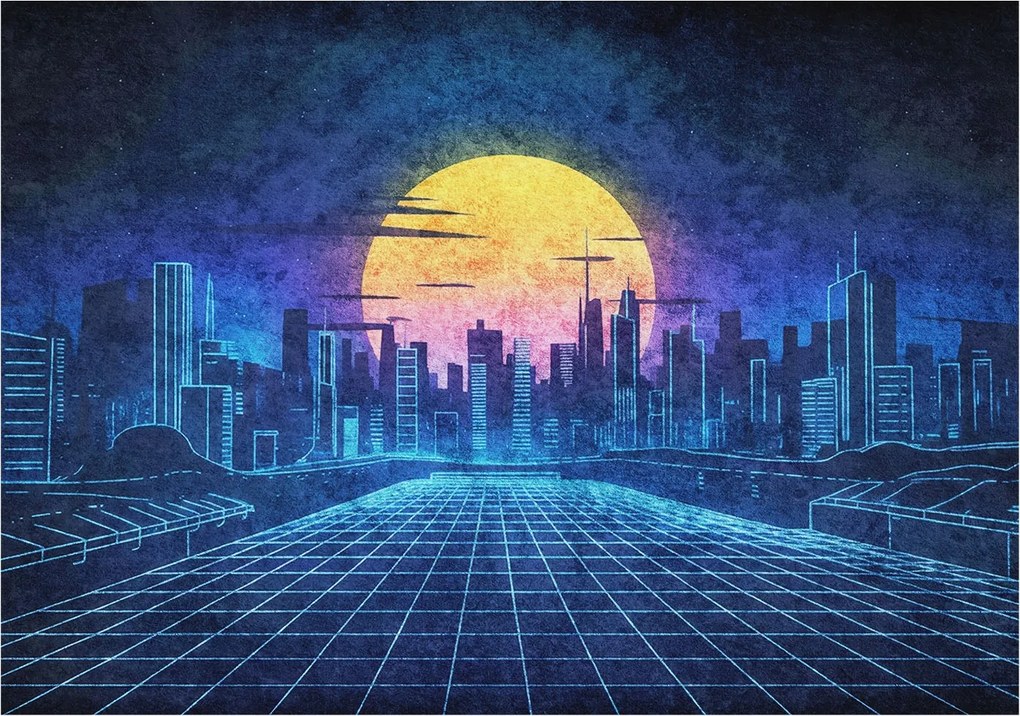 Fotótapéta Flizelin a nappali hálószobába Futurisztikus tájkép 312x219