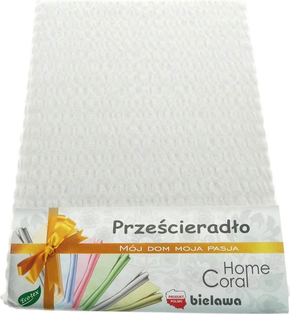 Kéreg Lepedő 160x200 Fehér 100% Pamut