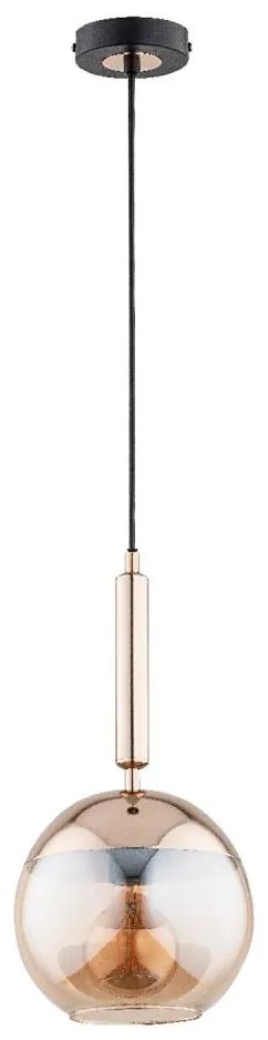 Csillár zsinóron VOLDA 1xE27/15W/230V réz