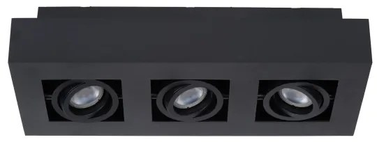 Lucide 09119/16/30 - XIRAX LED spotlámpa 3xGU10/5W/230V fekete