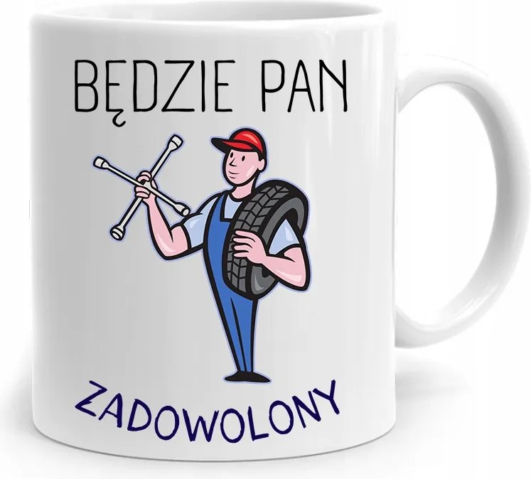 Ajándék Bögre A Szerelőnek Elégedett Lesz A fényképes nyomtatással