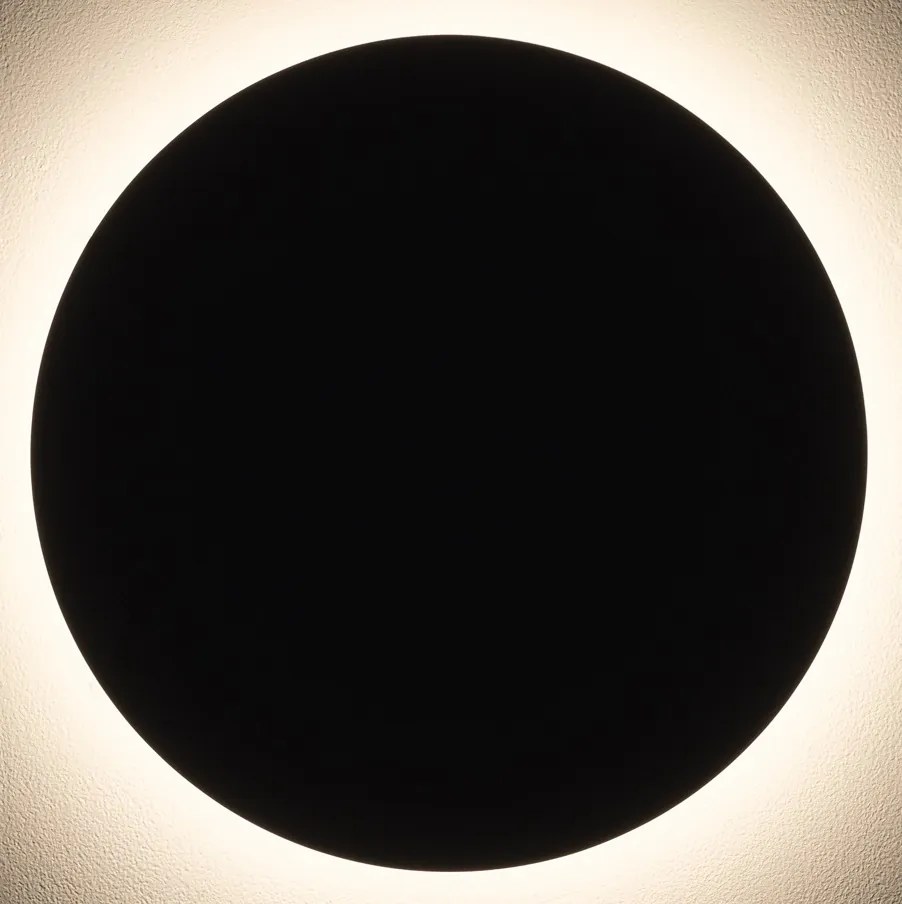 Nowodvorski Homlokzati Fali Lámpa Fekete 11572 Aria Led XL Kör 3000K 30CM