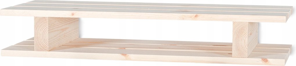 Fali Polc Fa Dekorációs Paletta Könyvekhez Nappali Játékok 60x23,5