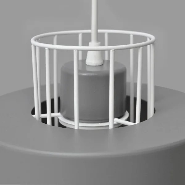 Csillár zsinóron VOLTA 1xE27/15W/230V szürke