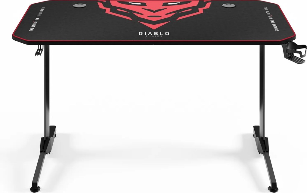 Gamer asztal 140 cm fekete: Diablo X-Mate 1400