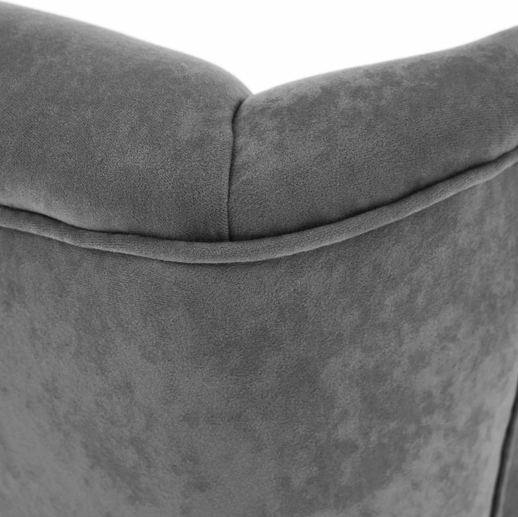 Füles fotel, szürke, CHARLOT