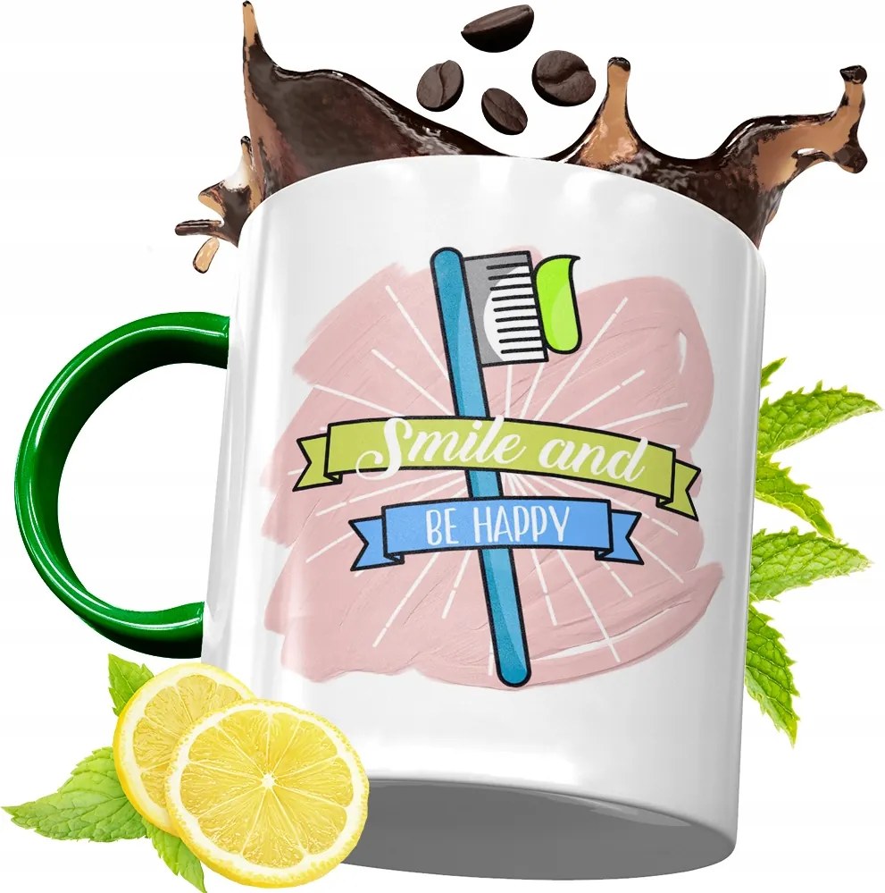 Zöld Bögre Fogorvosnak Születésnapi Ajándéknak, fényképes nyomattal